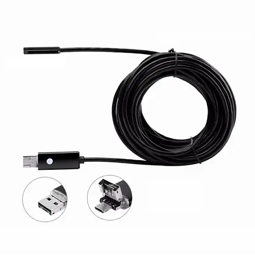 Камера-эндоскоп компактная OPT-TOP Android and PC Endoscope USB-гибкая 5 м (2104123515)