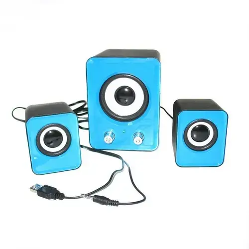 Компьютерные колонки RIAS FT-202 2.1 9W Blue (3_00454)