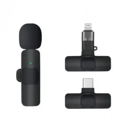 Микрофон беспроводной петличный Borofone K8 Type-C Black (16670-hbr)