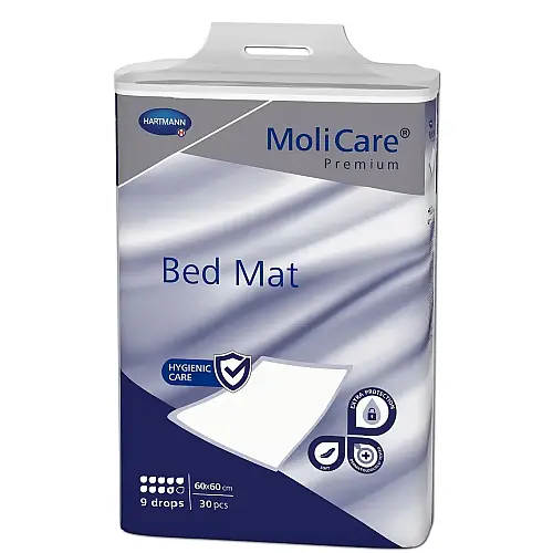 Пеленки Paul Hartmann MoliCare Premium Bed Mat 60x60 см з суперабсорбентом 9 крапель 30 шт