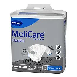 Подгузники нічні для дорослих Paul Hartmann MoliCare Premium Elastic 10 крапель XL 14шт