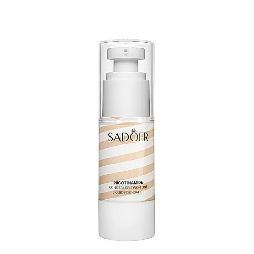 Тональный крем для лица увлажняющий двухфазный Sadoer Concealer Two Tone Liquid Foundation 35 мл Слоновый (SD51704)