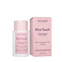 Тонер для обличчя для підтримки мікробіома шкіри Hollyskin Rice Touch Centella&Hyaluronic Acid 200 мл (0299h)