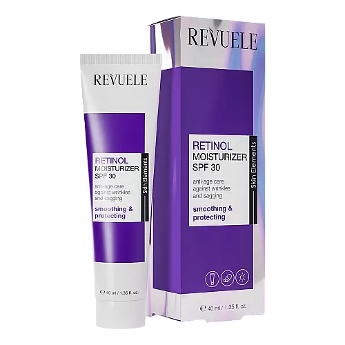 Увлажнюючий денний крем для обличчя з SPF30 REVUELE Retinol 40 мл (5060565106246)
