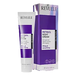 Нічний зволожуючий крем для обличчя REVUELE Retinol 40 мл (5060565106260)