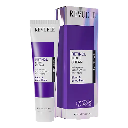 Нічний зволожуючий крем для обличчя REVUELE Retinol 40 мл (5060565106260)