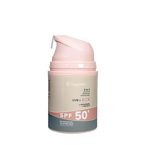 Крем для обличчя сонцезахисний Bogenia SPF 50+ 3в1 Сонцезахисний крем для обличчя 50 мл (BG422)
