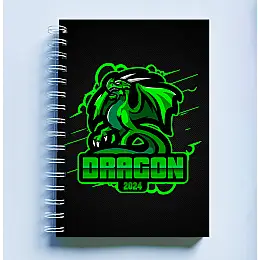 Скетчбук Sketchbook блокнот для малювання з новорічним принтом &quot;Dragon 2024. Дракон 2024&quot; А3