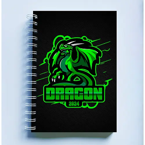 Скетчбук Sketchbook блокнот для малювання з новорічним принтом &quot;Dragon 2024. Дракон 2024&quot; А3