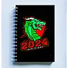 Скетчбук Sketchbook блокнот для малювання з новорічним принтом "Рік Дракона 2024 Дракон 2024" А3 Кавун 48