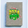 Скетчбук Sketchbook блокнот для малювання з новорічним принтом "Рік Дракона 2024 Дракон" А3 Кавун 48