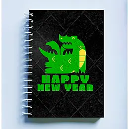 Скетчбук Sketchbook блокнот для малювання з новорічним принтом "Happy New Year. Dragon 2024. Дракон 2024" А3 Кавун 48