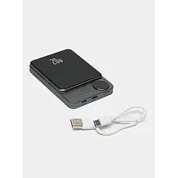 УМБ магнітна Mag Save з бездротовою зарядкою 10000 mAh 20 Вт для iPhone Сірий (Q920WPlus) Power