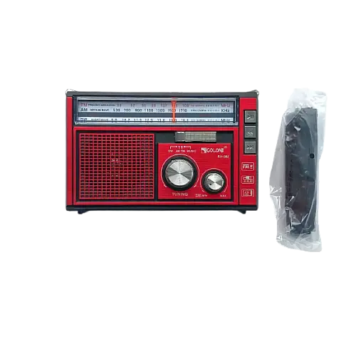 Радіоприймач на акумуляторі Golon RX-382 FM/AM/SW з ліхтарем LED Червоний (1756375729)
