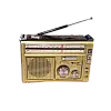 Радіоприймач на акумуляторі Golon RX-382 FM/AM/SW з ліхтарем LED GOLD (1756375730)