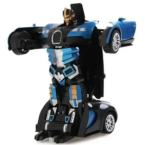 Радіоуправляюча машинка OPT-TOP Bugati робот з пультом 1:18 Robot Car синій (2086350965)