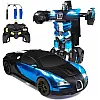 Радіоуправляюча машинка OPT-TOP Bugati робот з пультом 1:18 Robot Car синій (2086350965)