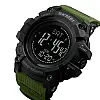 Cпортивні годинники Skmei 1356 Compass з компасом ударостійкі Зелені