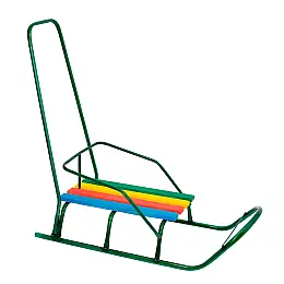 Сани з ручкою Yufeng Класик 50x25 см Зелений (22632)