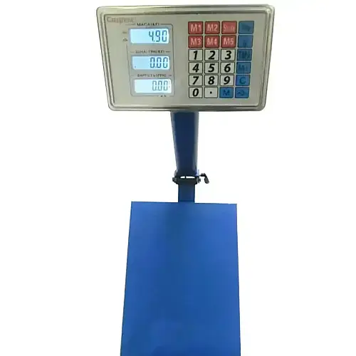 Веси товарні для зважування Domotec ACS 150 кг FOLD 30х40 6V (1895188010)