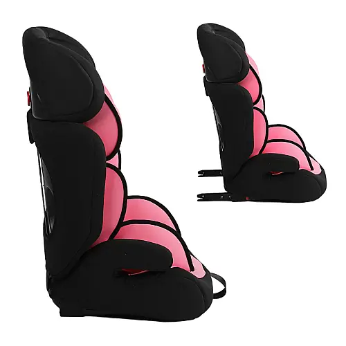 Дитяче автокрісло універсальне Joy ISOFIX 1/2/3 9-36 кг Рожевий і чорний (156751)