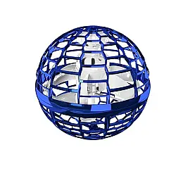 Дитяча іграшка літаючий шар з підсвіткою на акумуляторі FlyNova Flying Spinner RGB синій (1932313884)