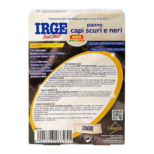 Салфетки-ловушка цвета для стирки черных вещей IRGE 12 шт