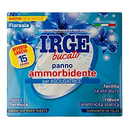 Салфетка-ловушка IRGE смягчитель тканей для сушилки 15 шт
