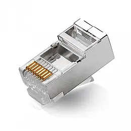 Коннектор Ritar RJ-45 8P8C FTP Cat-5 екранований (100 шт/уп.)