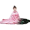 Плед м'який для дітей OPT-TOP Magic Blanket, що світиться в темряві зі зірками 120x150 см рожевий (2064990465)