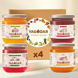 Набір джемів YAGODAR Асорті смаків 4 шт (2190332274)