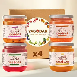 Набір джемів YAGODAR Асорті смаків 4 шт (2196091433)