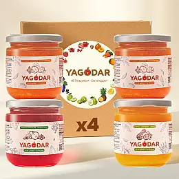 Набір джемів YAGODAR Асорті смаків 4 шт (2214392021)