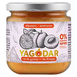 Джем без сахара YAGODAR Абрикосовый 210 г (2344975533)