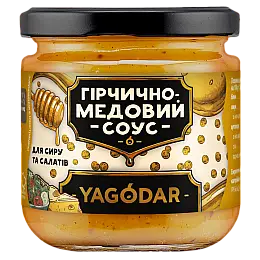 Соус для сиру та салатів YAGODAR Гірчично-медовий 210 г (2386147567)
