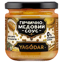 Соус для сиру та салатів YAGODAR Медово-гірчичний 210 г (2386147568)