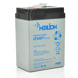 Акумуляторна батарея Merlion AGM GP660F1 6V 6Ah
