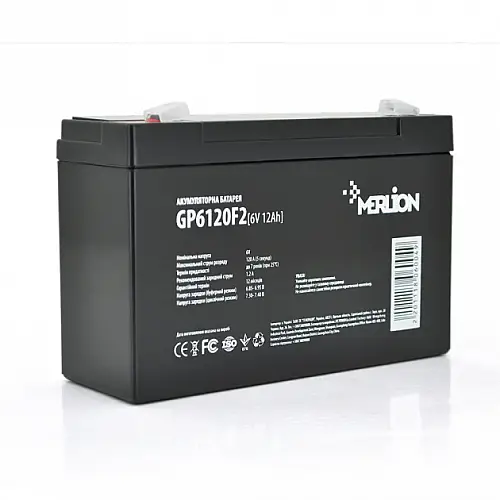 Акумуляторна батарея Merlion AGM GP612F2 6V 12Ah