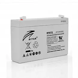 Акумуляторна батарея AGM Ritar RT672 6V 7.2Ah