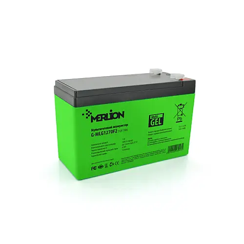 Аккумулятор мультигелевый AGM Merlion G-MLG1270F2 12V 7,0Ah