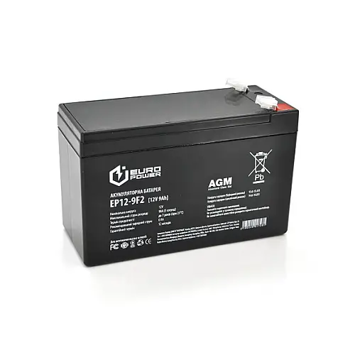 Аккумуляторная батарея Europower AGM EP12-9F2 12V 9Ah