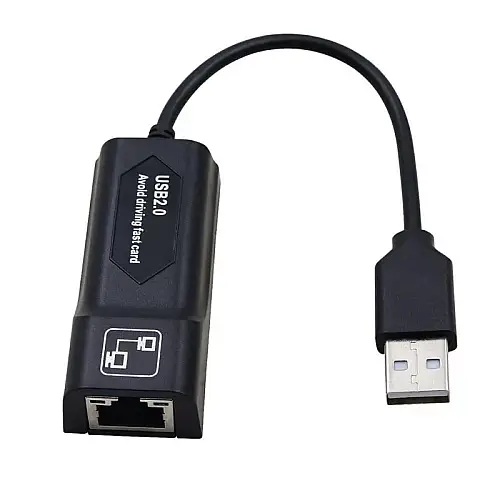 Сетевий адаптер перехідник Pix-Link USB LAN SR9900 мережна карта Black (16158-hbr)