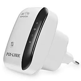 Ретранслятор репітер підсилювач сигналу Wi-Fi Pix-Link LV-WR03 Білий (16170-hbr)