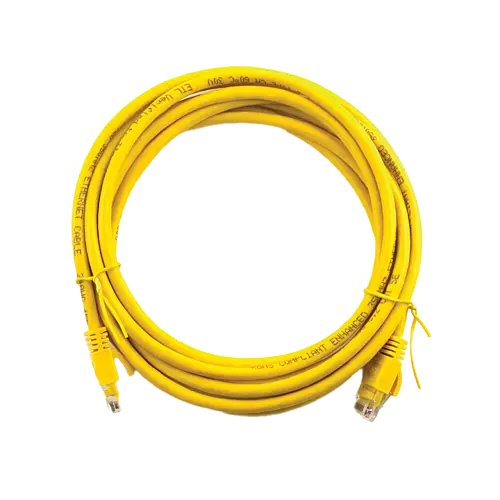 Патч-корд литой GreenVision UTP RJ45 5Е 1 м желтый