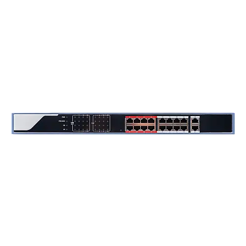 Комутатор мережевий POE GreenVision GV-019-AI-16 2PG