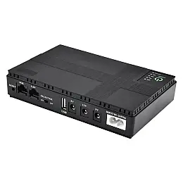 Бесперебійник UPS для WI-Fi роутера No Brand 10400 mah 5 9 12V Чорний (2317590052)