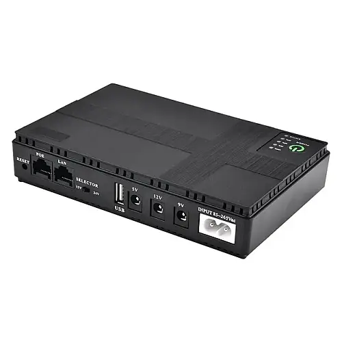 Бесперебійник UPS для WI-Fi роутера No Brand 10400 mah 5 9 12V Чорний (2317590052)