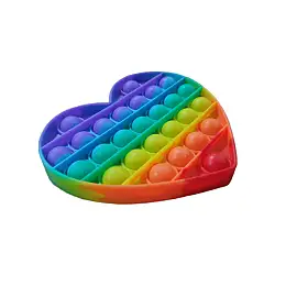 Игрушка антистресс VigohA Pop it Сердце Радуга