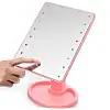 Настільне дзеркало з підсвічуванням HLV Large 16 LED Mirror 5308 Pink