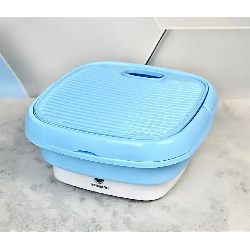 Технологічна розумна міні-пральна машина OPT-TOP Folding Washing Machine блакитна (1894522155)